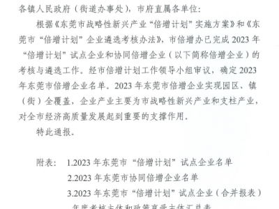 屢獲殊榮！國亨公司再次入選“倍增計劃”企業(yè)